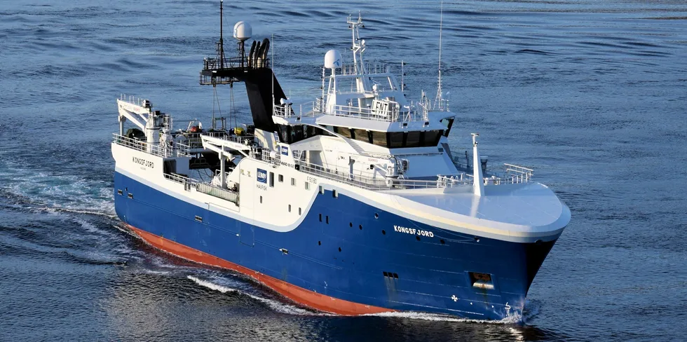 Selv om det fortsatt er mye sild ved Tromsøflaket, kan skipper om bord på «Kongsfjord», André Steffensen fortelle at torskefangstene har tatt seg opp siste uken.