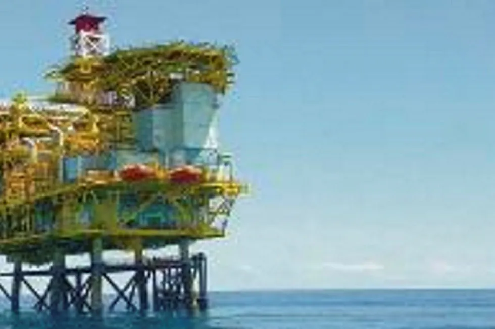 Equipment ordered: A Shell platform off Sarawak
