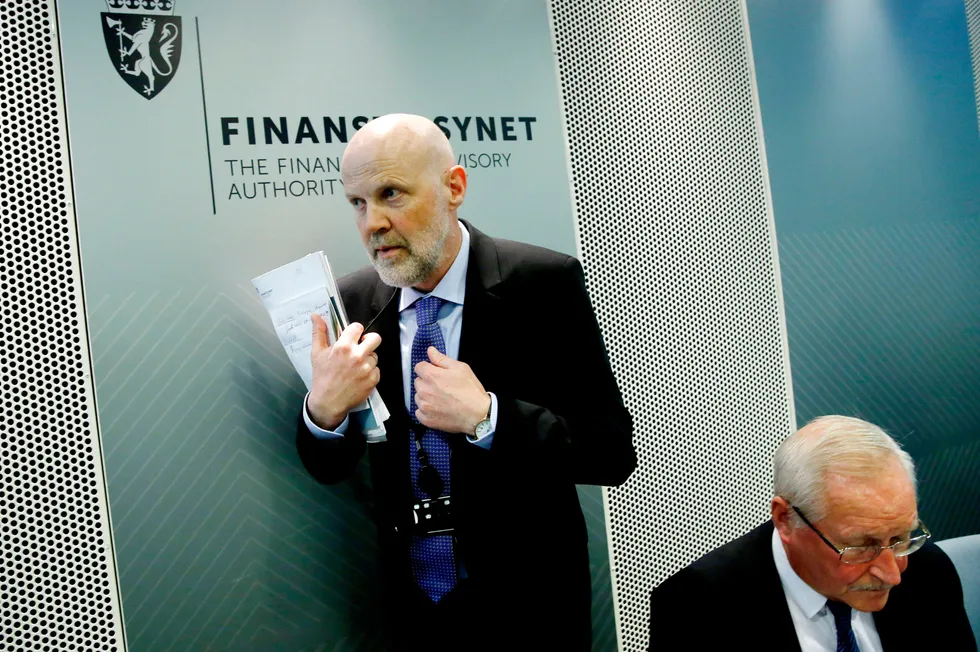 Finanstilsynets sjef Morten Baltzersen la torsdag frem tilsynets halvårige rapport Finansielt utsyn. Bildet er fra en tidligere anledning.