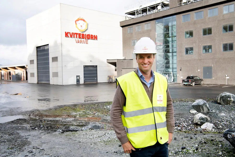 Espen Aubert og faren Karsten Aubert bygget fjernvarmeanlegget Kvitebjørn Varme i Tromsø.