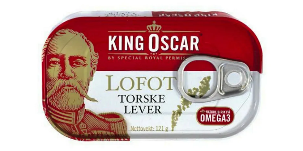 King Oscar canned cod liver.