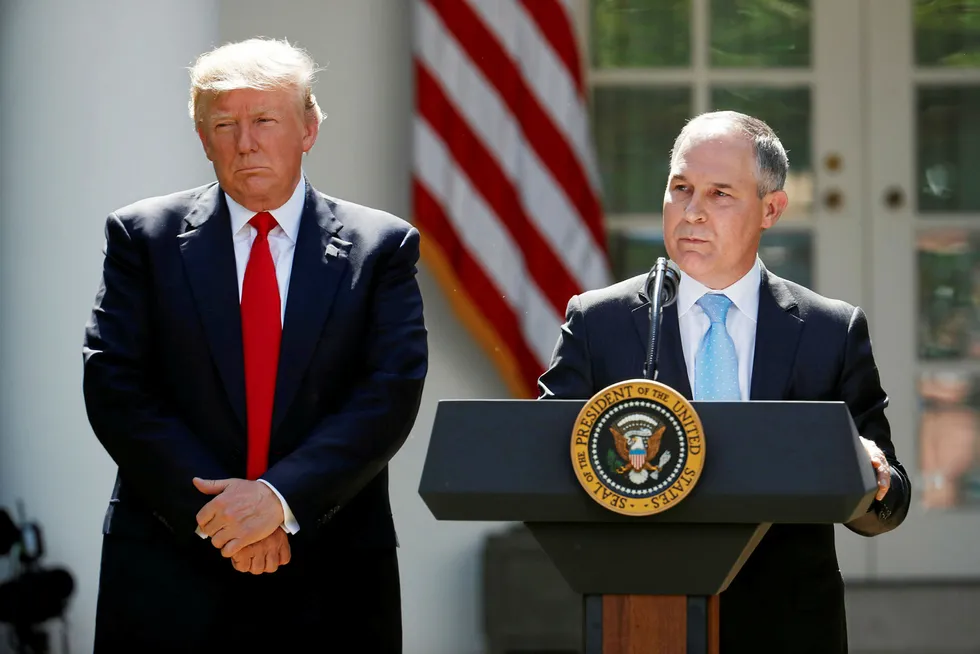 No deal: President Donald Trump and EPA Administrator Scott Pruitt
