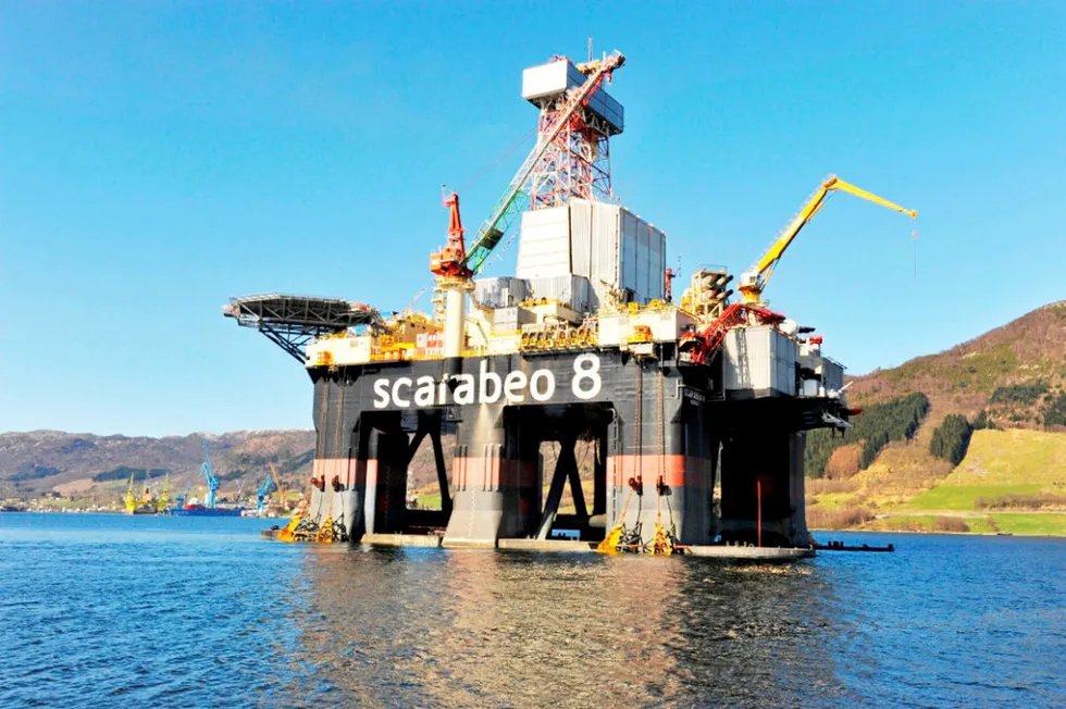 Drilling rig contract: Saipem's Scarabeo 8 semisubmersible rig