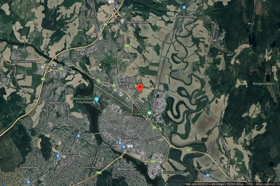 Området rundt Fiolbakken 8A, Lillestrøm, Akershus