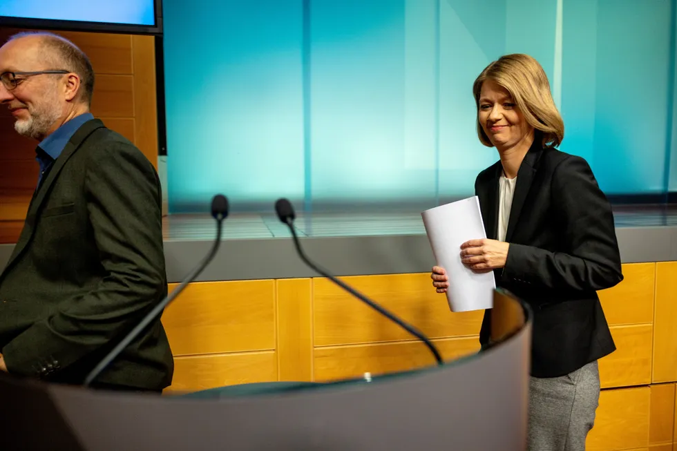Sentralbanksjef Ida Wolden Bache satte opp styringsrenten med 0,25 prosentpoeng torsdag.