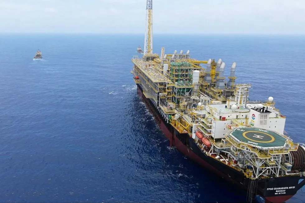 On location: the Modec-owned Guanabara FPSO is set to produce in the Mero pre-salt field