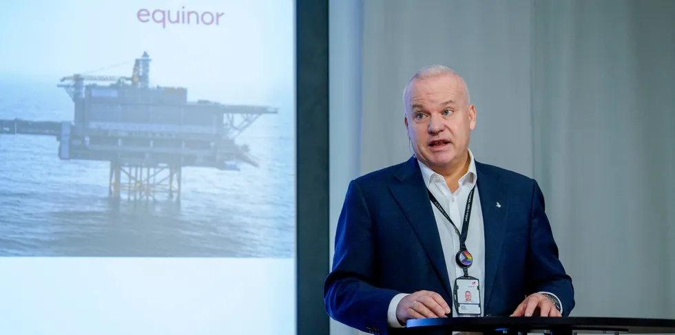Equinor chief executive Anders Opedal.