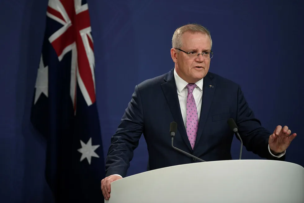 Gas-led recovery: Australian Prime Minister Scott Morrison has unveiled plans to boost gas supplies and increase investment in infrastructure