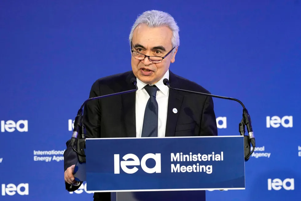 Competition: IEA executive director Fatih Birol renews warning for Europe facing next winter’s gas supply challenges.