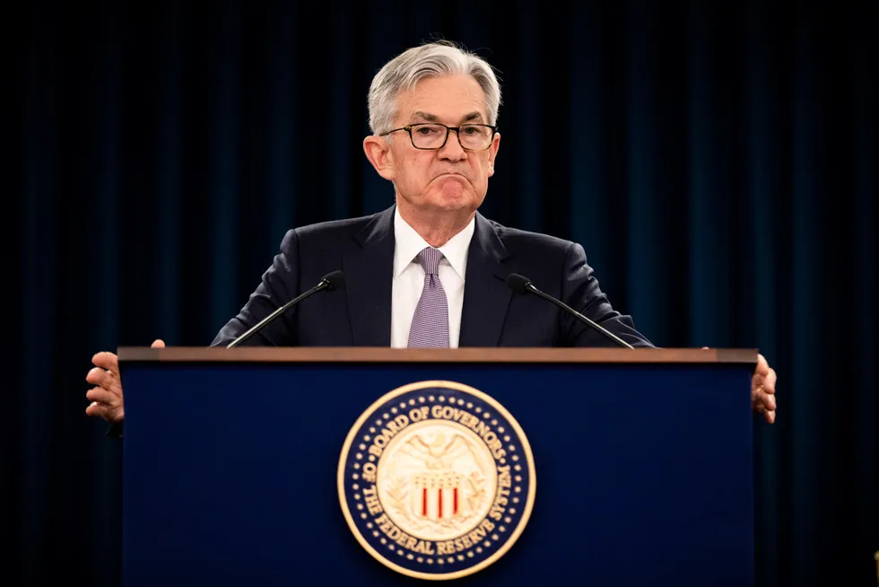 Jerome Powell leder amerikanske Federal Reserve, verdens mektigste sentralbank.