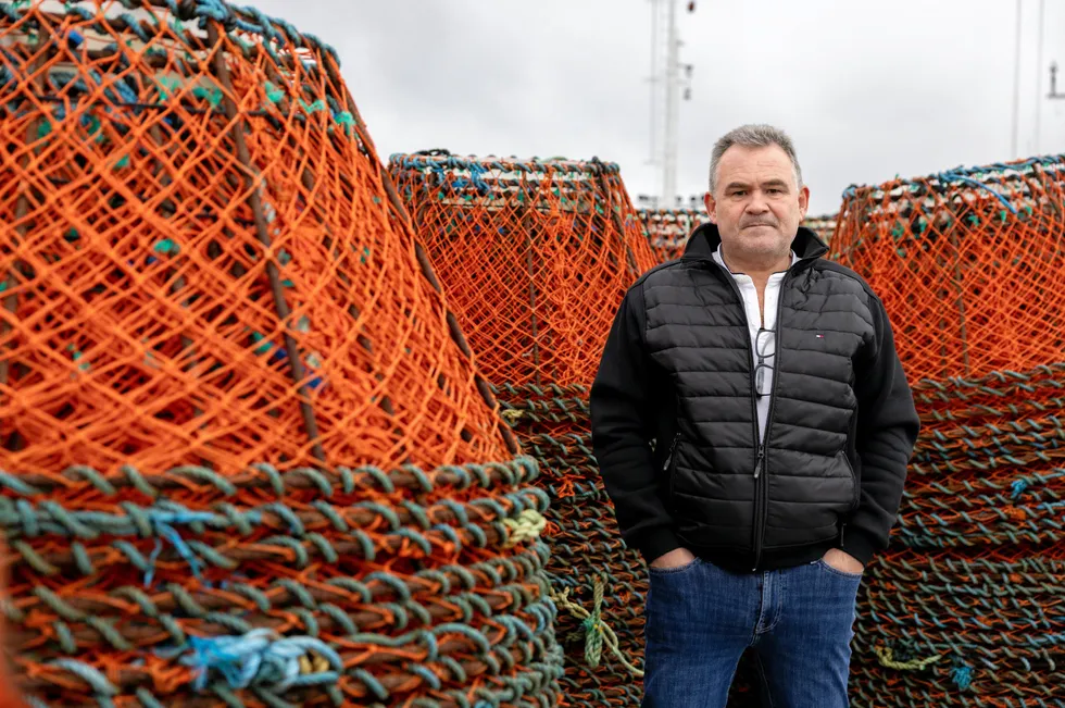 Harald Taranger ombord i snøkrabbebåten «Vestland Arctic». Den eneste av rederiets tre snøkrabbebåter som har fått snøkrabbekonsesjon.