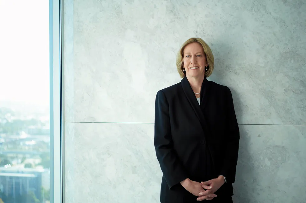 Progress: Woodside chief executive Meg O'Neill