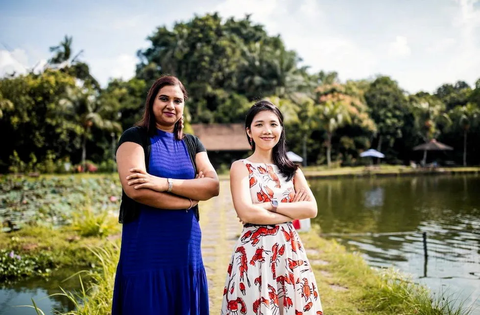 The startup was established in 2018 by Sandhya Sriram and Ka Yi Ling to battle the unsustainable nature of traditional shrimp farming.