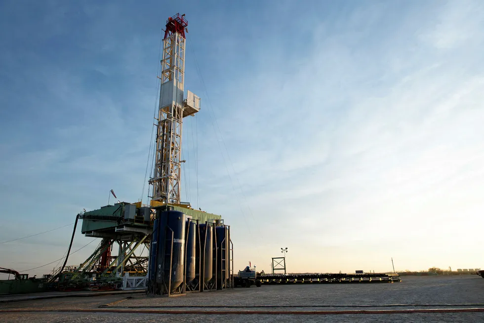 US drilling cutbacks: Noble Energy operation in Peco, Texas