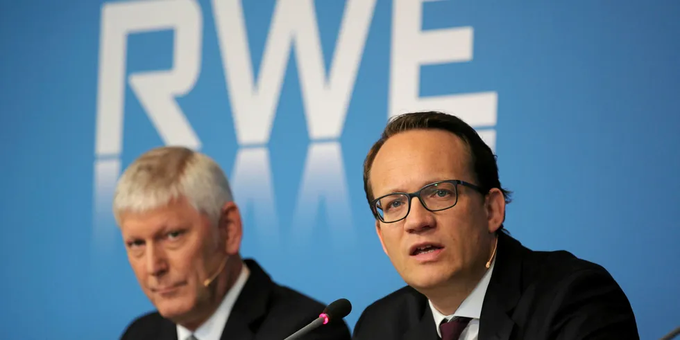 RWE CEO Rolf Martin Schmitz and CFO Markus Krebber