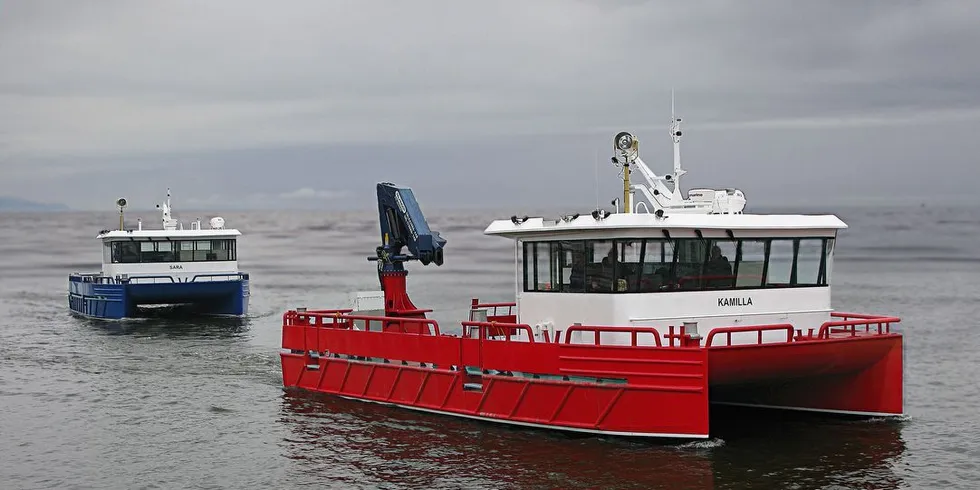 OVERLEVERT: «Sara» og «Kamilla er henholdsvis byggnummer 193 og 194 fra Risnes Marine Craft.