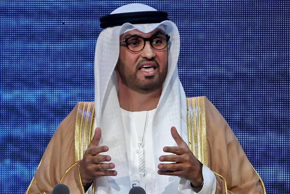 Adnoc chief executive Sultan Ahmed Al Jaber.