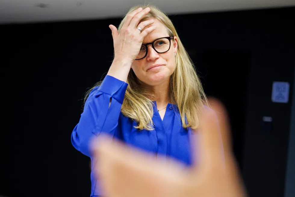 Statkrafts konsernsjef Birgitte Vartdal legger frem tredjekvartalstall torsdag.