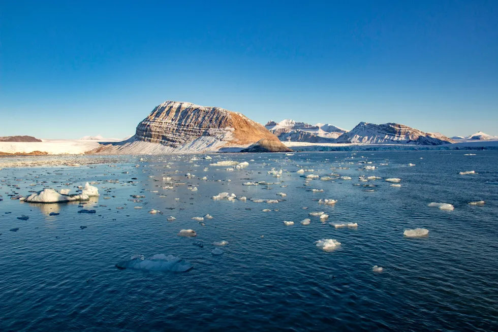 Kva slags grunnar har folk for å vere skeptiske til klimapolitikk, spør artikkelforfattaren. På biletet sjåast smeltande is frå isbrear som kalver ut i Kongsfjorden ved Ny-Ålesund på Svalbard.