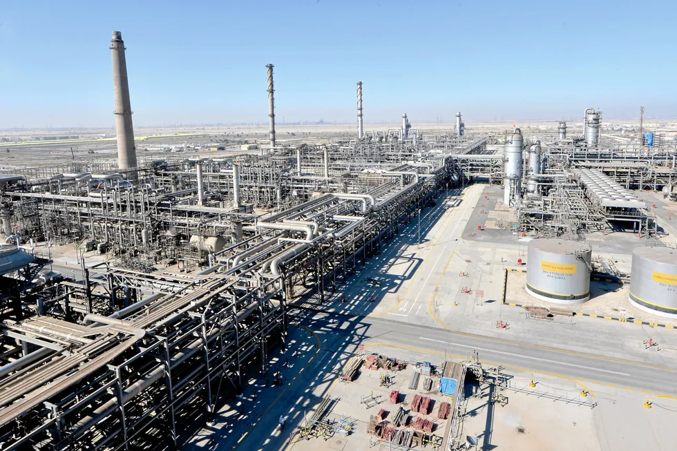 Expansion: the Berri gas plant in Saudi Arabia