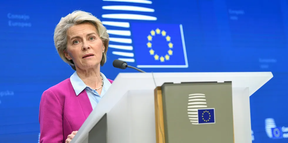 European Commission President Ursula von der Leyen.