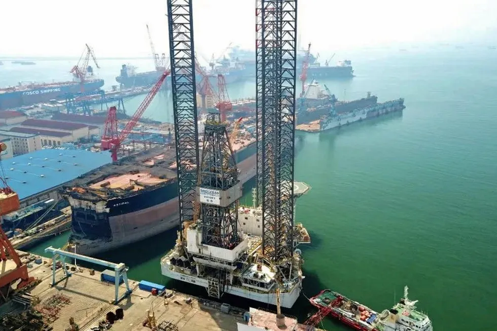 Ready to drill: the SinoOcean Victory will first drill in the shallow-water Bohai Bay before mobilising for a campaign offshore Nigeria