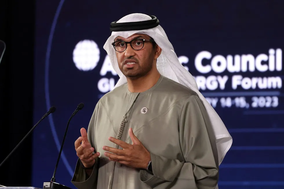Awards: Adnoc group chief executive Sultan Ahmed Al-Jaber.