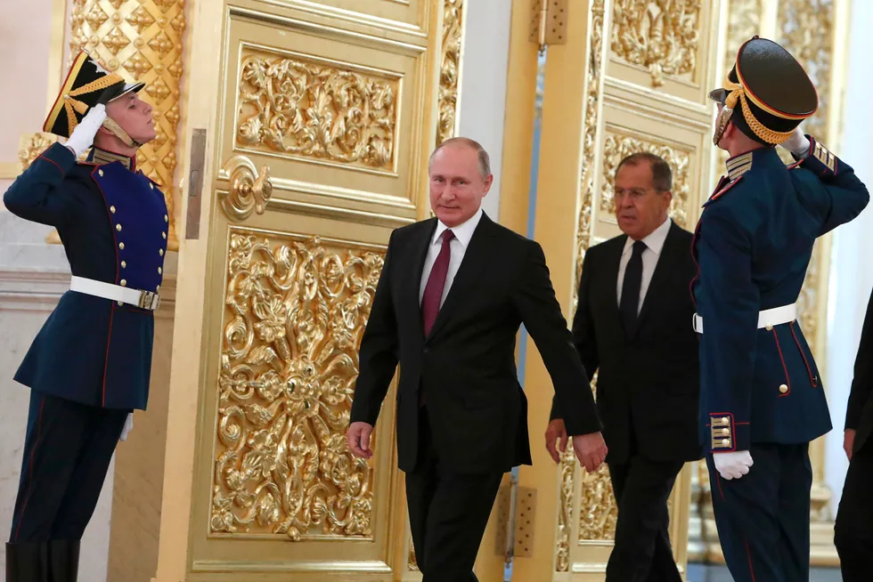 Russlands leder Vladimir Putin og utenriksminister Sergej Lavrov. Ettermælet skal sikres.