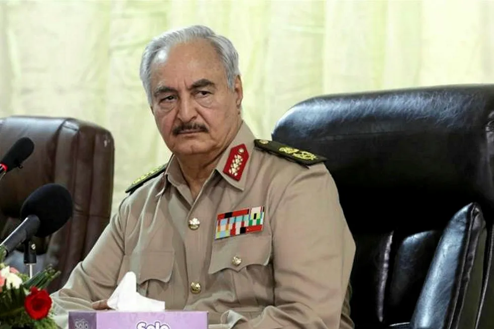Power struggle: Khalifa Haftar, de facto leader of the Libyan National Army