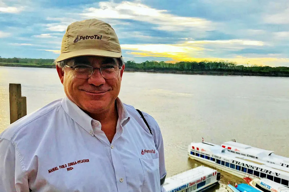 On point: PetroTal chief executive Manuel Pablo Zuniga-Pflucker