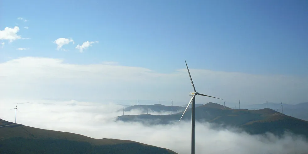 Gamesa wind farm in China