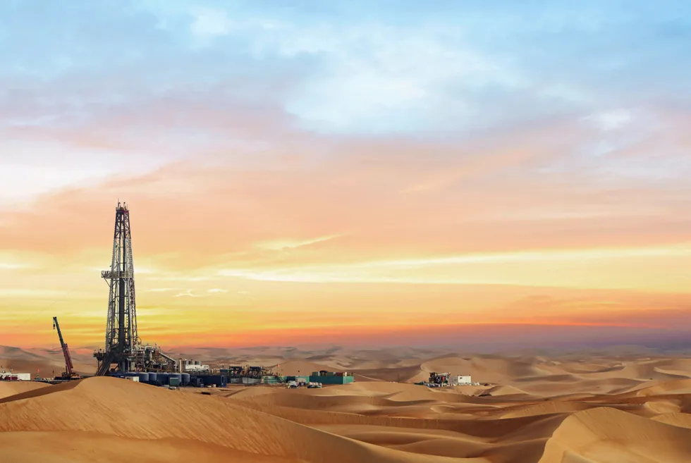 Drilling expansion: An onshore rig operational in Abu Dhabi