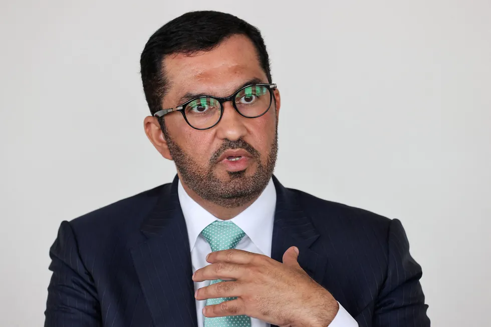 Major investments: Sultan Ahmed Al Jaber, chief executive of UAE's Abu Dhabi National Oil Company (Adnoc).