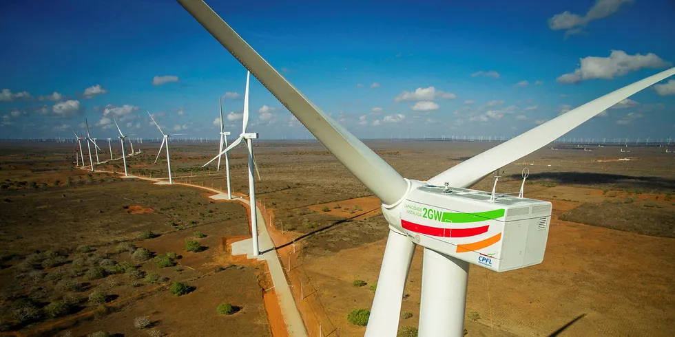 CPFL Renováveis’ Campo dos Ventos wind farm in Rio Grande do Norte, Brazil