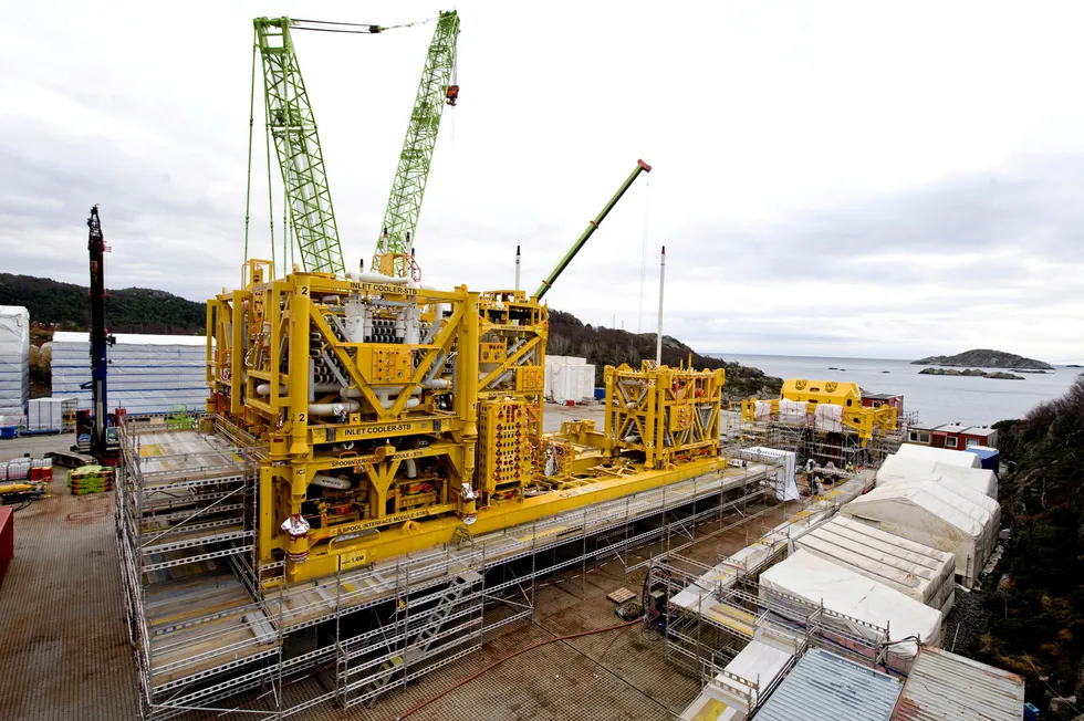 Earlier job: the first compressor train for then-Statoil's Aasgard subsea compression system was built at Aker Solutions' Egersund facility