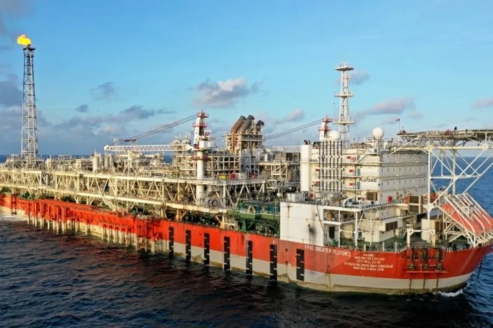 Tie-back: BP's Greater Plutonio floating production, storage and offloading vessel moored in Block 18 off Angola