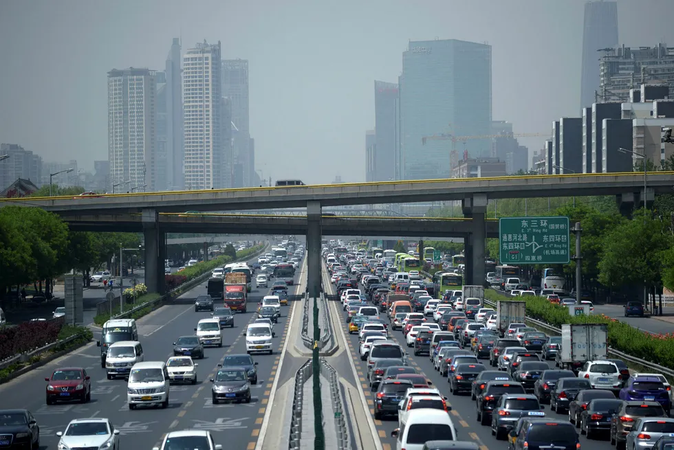 Kinesiske bilprodusenter satser nå tungt på elbiler. Foto: Wang Zhao/AFP/NTB Scanpix