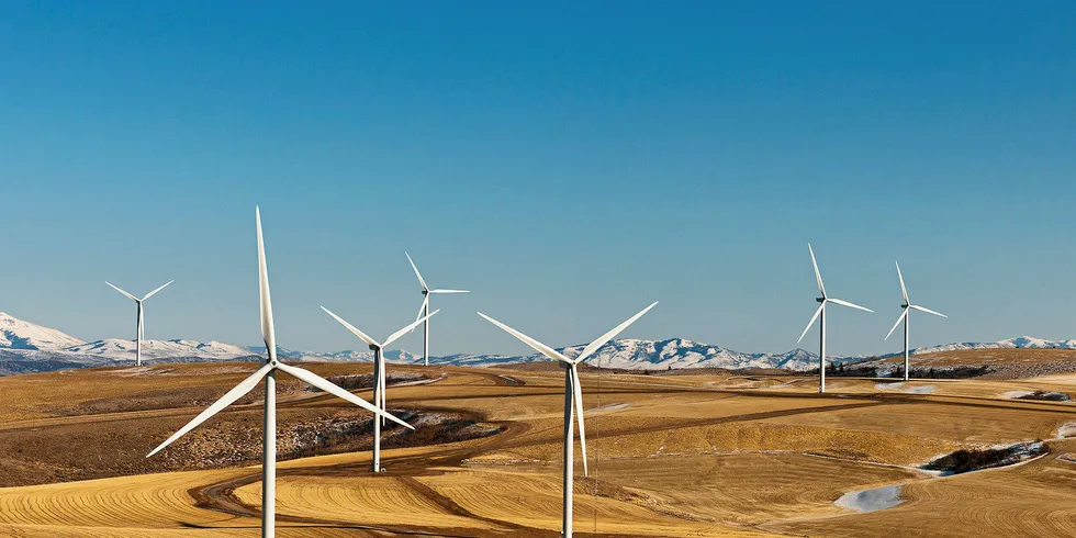 Nordex turbines in Idaho, US.