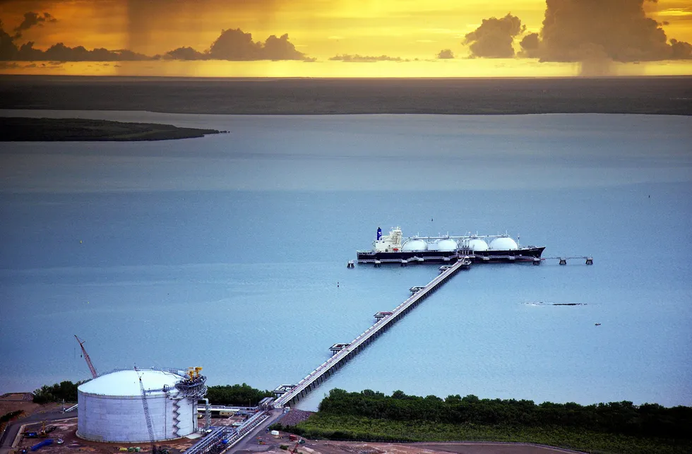 Nice location: the Darwin LNG facility in the Northern Territory, Australia