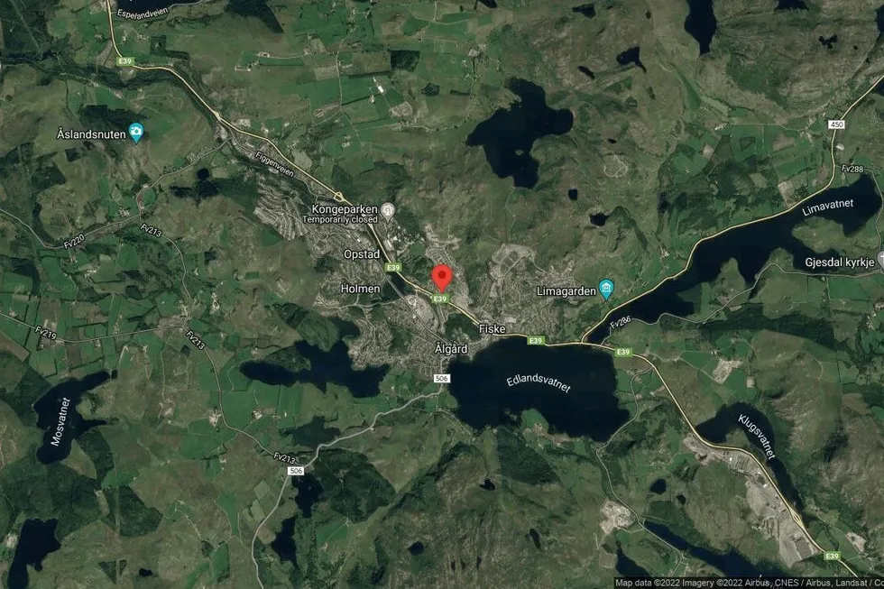 Området rundt Nordveien 52, Gjesdal, Rogaland