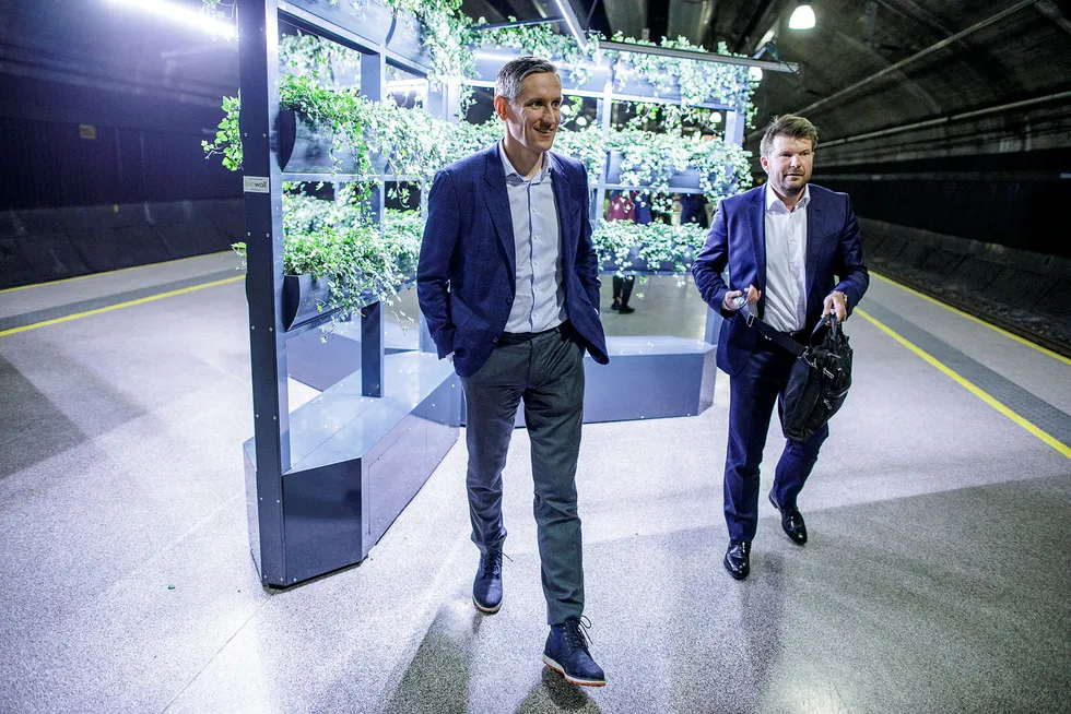Christian Melby (til venstre) og Reynir Kjær Indahl i Summa Equity har hentet inn seks milliarder kroner som skal investeres i tråd med FNs bærekraftsmål.