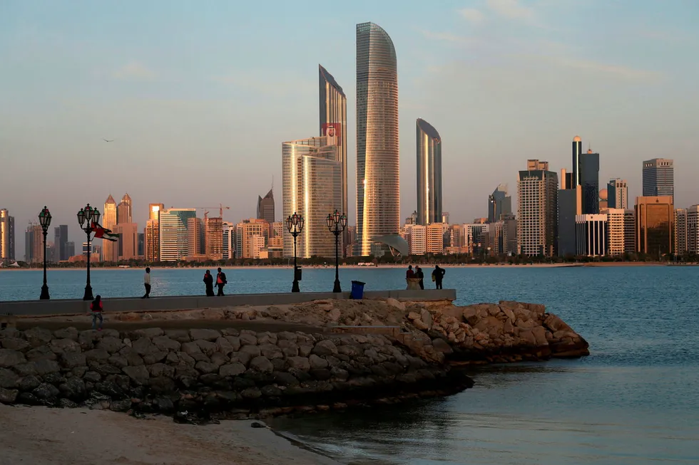 Net-zero plans: Abu Dhabi skyline