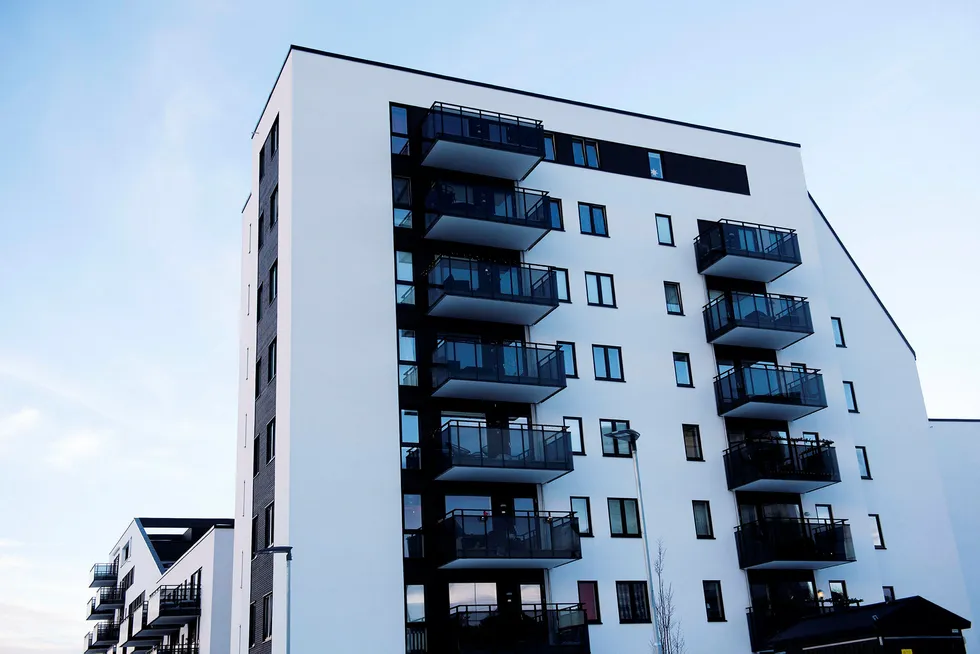 Boliglån blir dyrere. Her nye leilighetsbygg i Nybyen på Økern, Oslo, desember 2018.