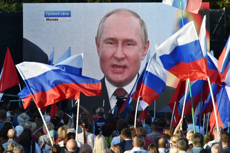 President Vladimir Putin og Russland annekterte fire ukrainske regioner. Innsatsen høynes.