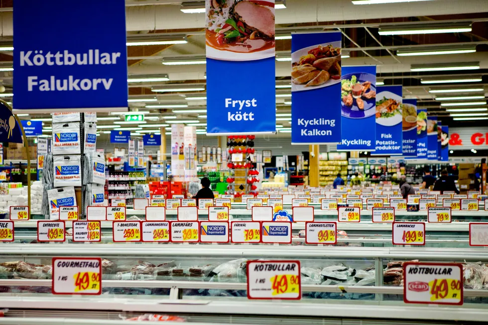 Nordby Supermarket i Svinesund, Sverige.