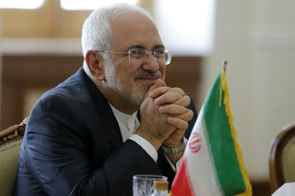 Irans utenriksminister Mohammad Javad Zarif, her fotografert under et møte i Teheran tidligere i august.