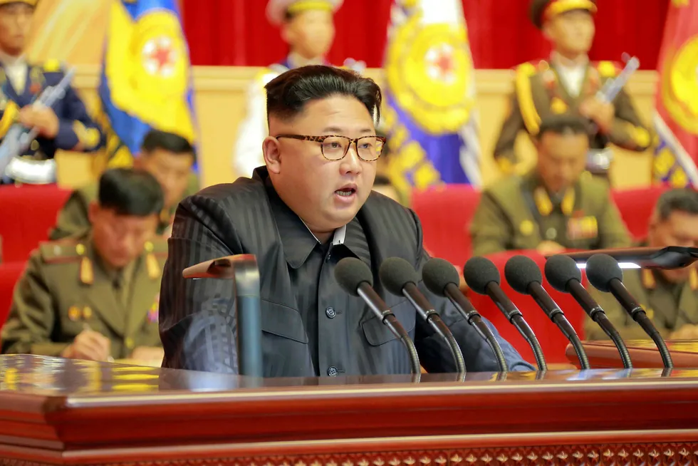 CIA støtter ikke president Donald Trumps uttalelser om at Kim Jong Un er en irrasjonell og gal mann. Foto: KCNA/Reuters/NTB scanpix