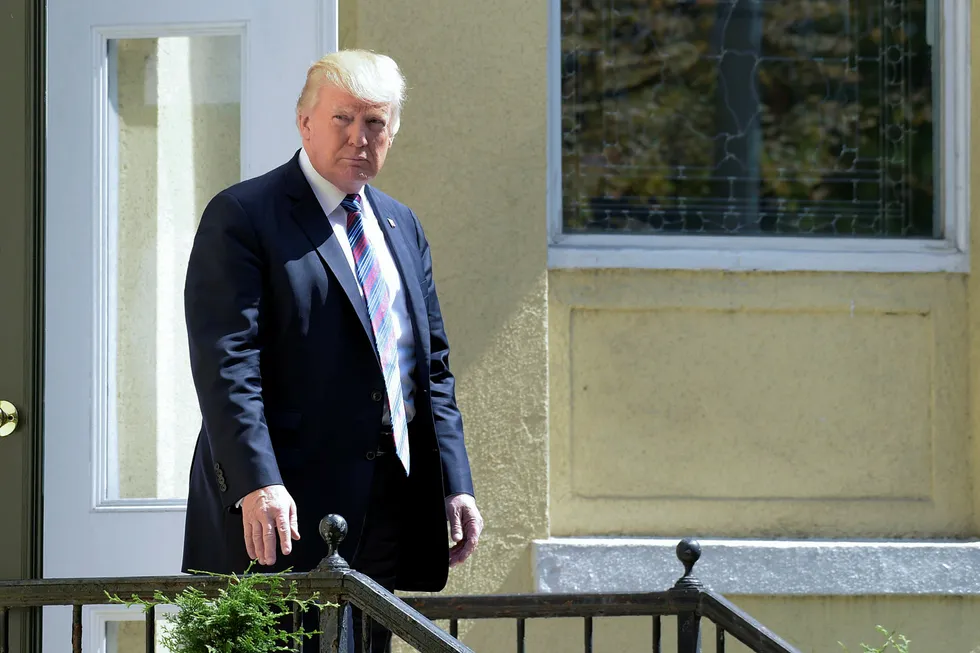 USAs president Donald Trump er i tenkeboksen over hva han skal gjøre etter Nord-Koreas prøvesprenging. Foto: Susan Walsh/AP photo/NTB scanpix