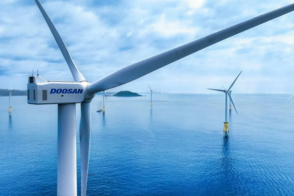 Doosan already makes 5.5MW and 8MW turbines.