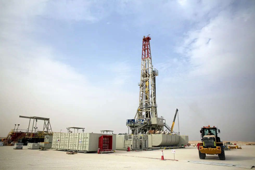 PDO award: an onshore rig working at a key Omani gas field